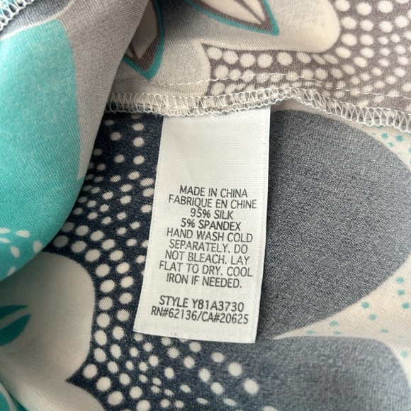 Guess Jeans silk kimono style shirt comfortable stretch navy blue Kimono tunic - Picture 9 of 10